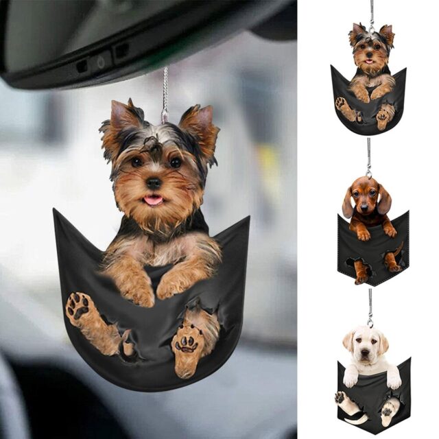 Hanging Dog Car Ornament