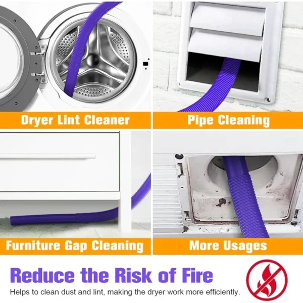 Dryer Vent Cleaner Kit For Dyson V7 V8 V10 V11 V15 Vacuum Hose Attachment Lint Remover For Efficient Cleaning Easy Install - AliExpress 6 - Image 4