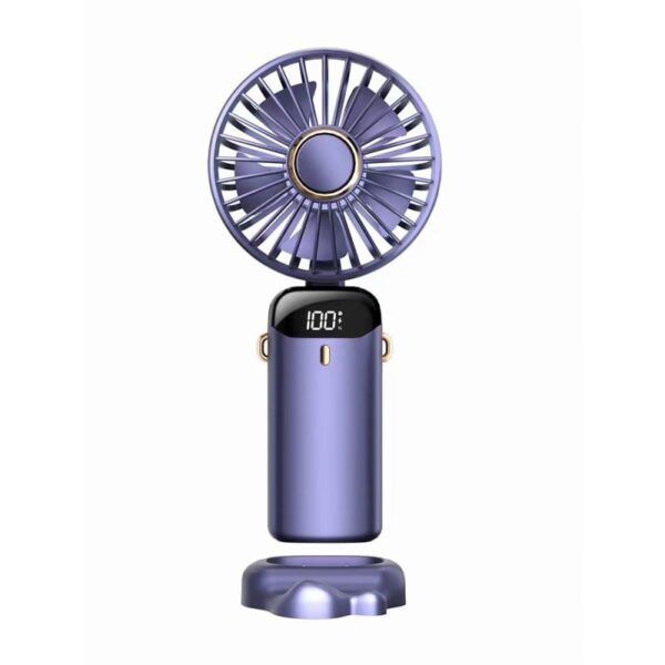 USB Portable Handheld Fan – Foldable Mini Neck Fan with Digital Display & Aroma Function - Image 4